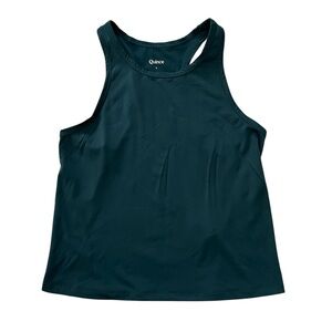 Quince Ultra-Form Waist Length Racerback Tank Top in Forest Green 🐢